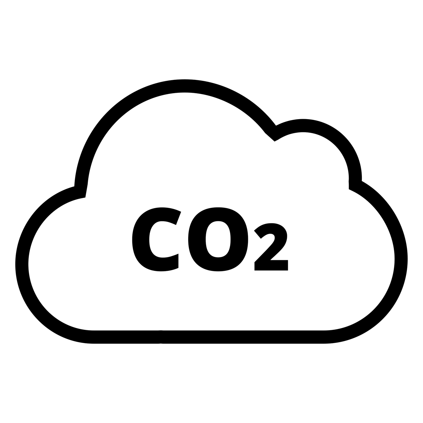 CO2 carbon offset icon